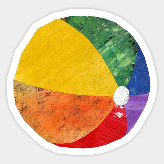 Beach Ball Sticker by Babban Gaelg